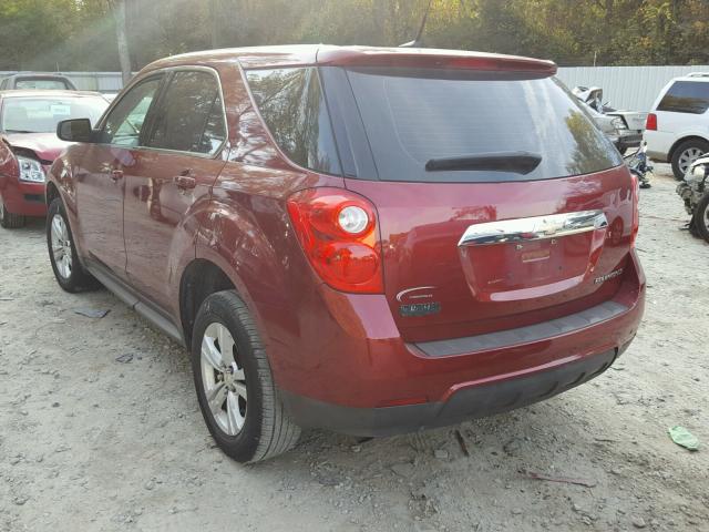 2CNALBEW9A6314741 - 2010 CHEVROLET EQUINOX LS RED photo 3