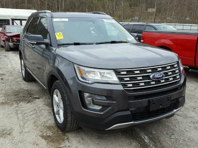 1FM5K8D88HGB23140 - 2017 FORD EXPLORER X GRAY photo 1