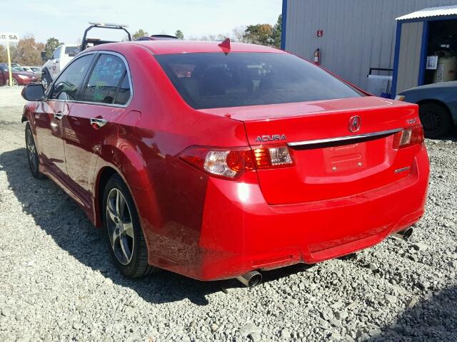 JH4CU2F80EC000577 - 2014 ACURA TSX SE RED photo 3