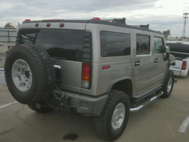 5GRGN23UX4H119609 - 2004 HUMMER H2 GRAY photo 4