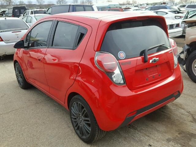 KL8CD6S91DC565743 - 2013 CHEVROLET SPARK 1LT RED photo 3