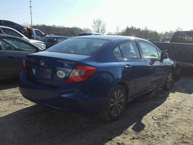 2HGFB2F90CH544103 - 2012 HONDA CIVIC EXL BLUE photo 4