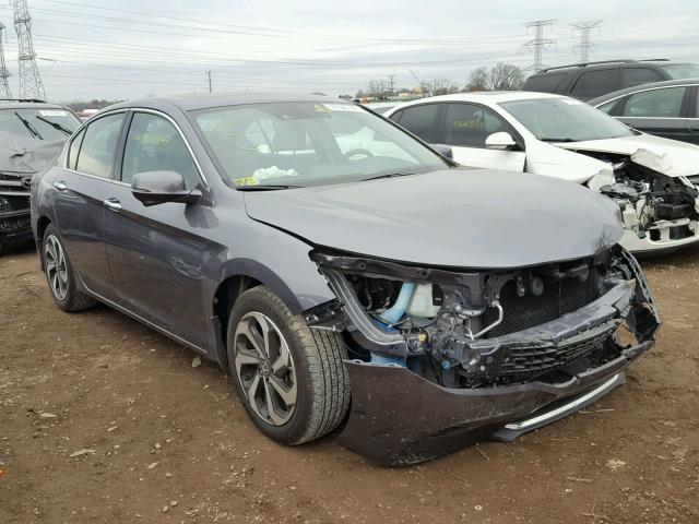 1HGCR3F0XGA012366 - 2016 HONDA ACCORD EXL GRAY photo 1