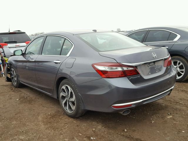 1HGCR3F0XGA012366 - 2016 HONDA ACCORD EXL GRAY photo 3