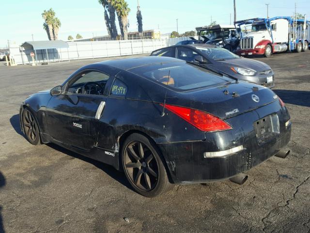 JN1AZ34D66M309100 - 2006 NISSAN 350Z COUPE BLACK photo 3