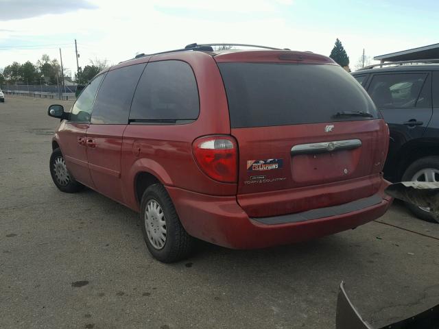 1C8GP44R14B515740 - 2004 CHRYSLER TOWN & COU RED photo 3