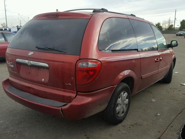 1C8GP44R14B515740 - 2004 CHRYSLER TOWN & COU RED photo 4