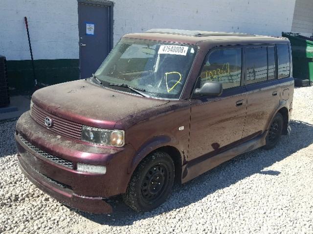 JTLKT334650175980 - 2005 TOYOTA SCION XB Tünd qırmızı foto 2