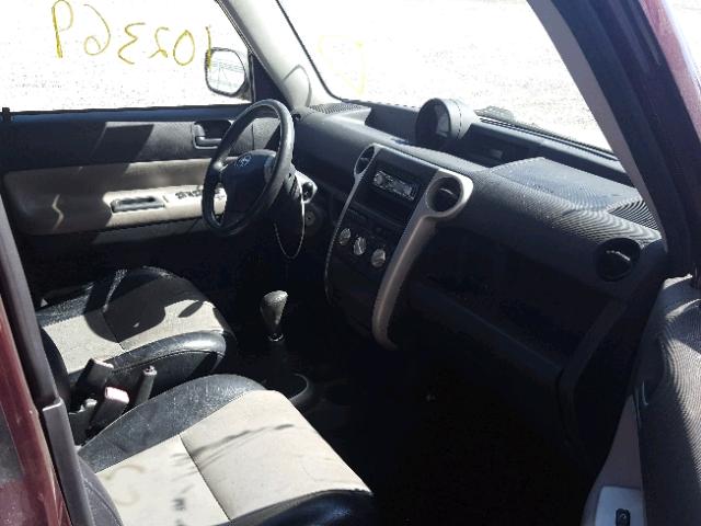 JTLKT334650175980 - 2005 TOYOTA SCION XB Tünd qırmızı foto 5