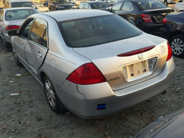 1HGCM56737A063635 - 2007 HONDA ACCORD EX SILVER photo 3