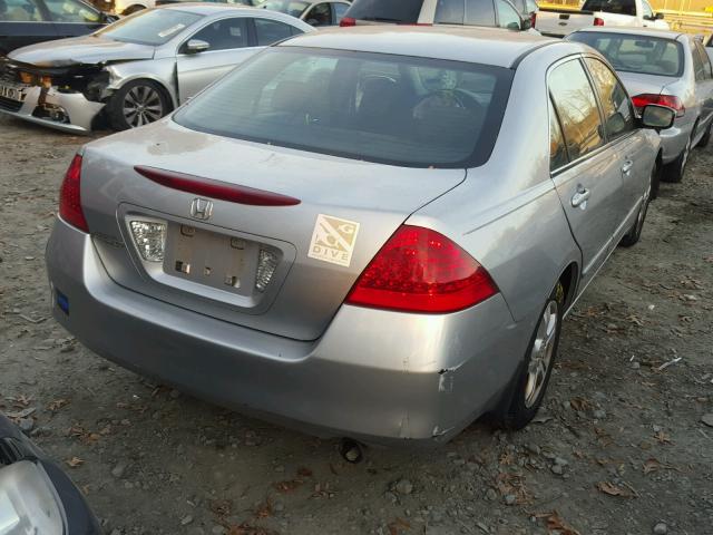 1HGCM56737A063635 - 2007 HONDA ACCORD EX SILVER photo 4