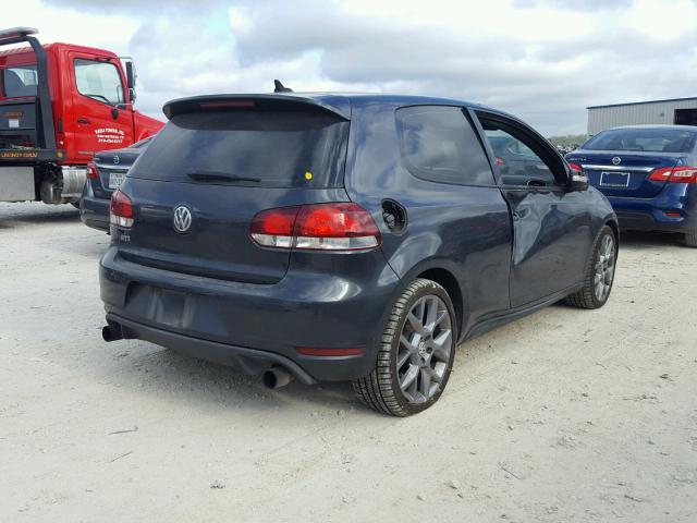 WVWFV7AJXDW067557 - 2013 VOLKSWAGEN GTI GRAY photo 4