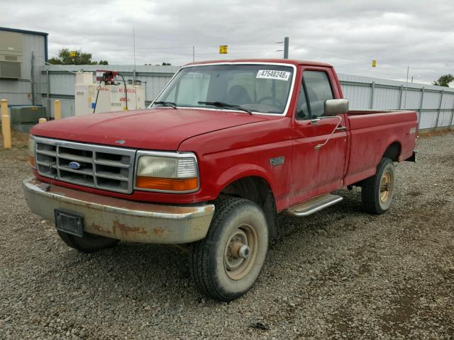 2FTHF26G1TCA40229 - 1996 FORD F250 RED photo 2