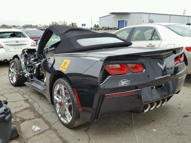 1G1YM3D76G5114266 - 2016 CHEVROLET CORVETTE S BLACK photo 3