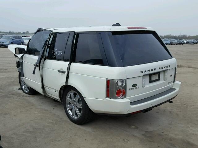 SALMF15467A250874 - 2007 LAND ROVER RANGE ROVE WHITE photo 3