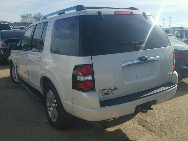 1FMEU75847UA52926 - 2007 FORD EXPLORER L WHITE photo 3