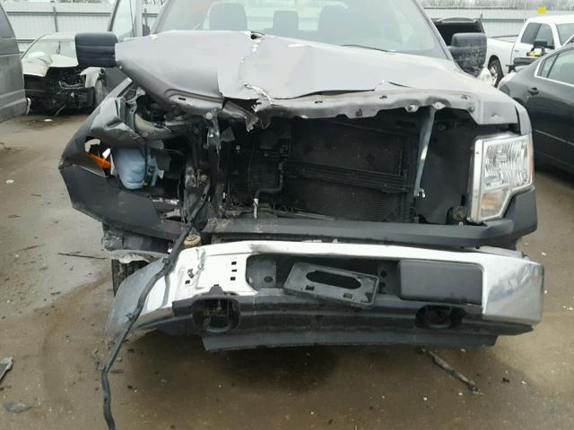 1FTEX1EM2DFB52562 - 2013 FORD F150 SUPER GRAY photo 9