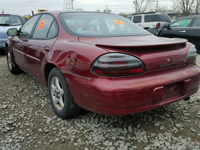 1G2WK52J02F260054 - 2002 PONTIAC GRAND PRIX RED photo 3
