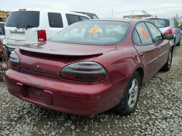 1G2WK52J02F260054 - 2002 PONTIAC GRAND PRIX RED photo 4