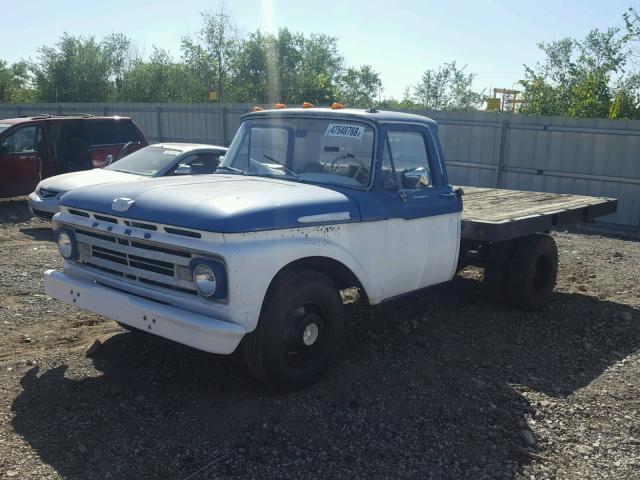 F35CK302935 - 1962 FORD F-350 BLUE photo 2