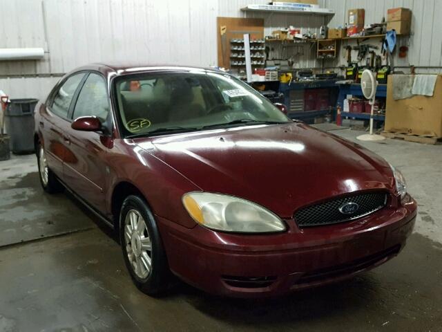 1FAHP56S54G153416 - 2004 FORD TAURUS SEL MAROON photo 1