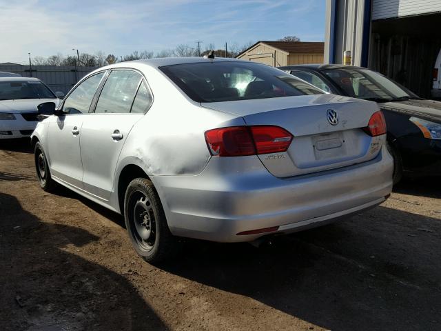 3VWD17AJ3EM360492 - 2014 VOLKSWAGEN JETTA SE SILVER photo 3