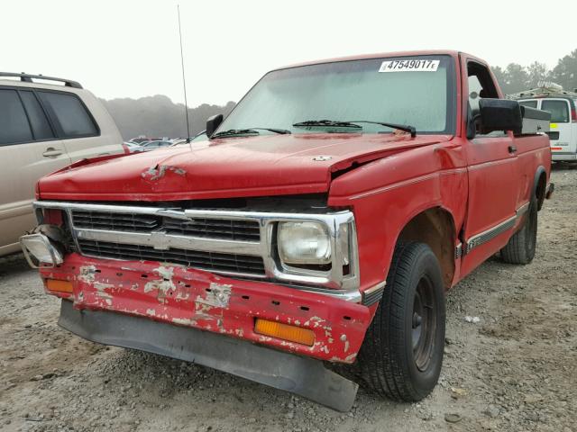 1GCCS14R8N8222106 - 1992 CHEVROLET S TRUCK S1 RED photo 2