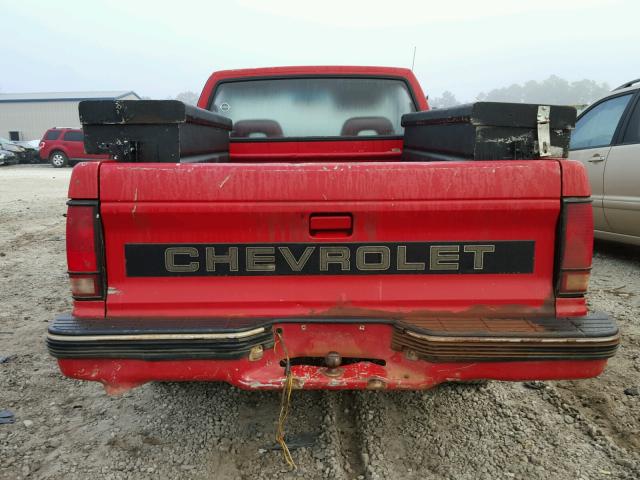1GCCS14R8N8222106 - 1992 CHEVROLET S TRUCK S1 RED photo 6