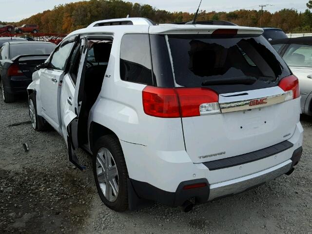 2CTFLXE55B6286117 - 2011 GMC TERRAIN SL WHITE photo 3