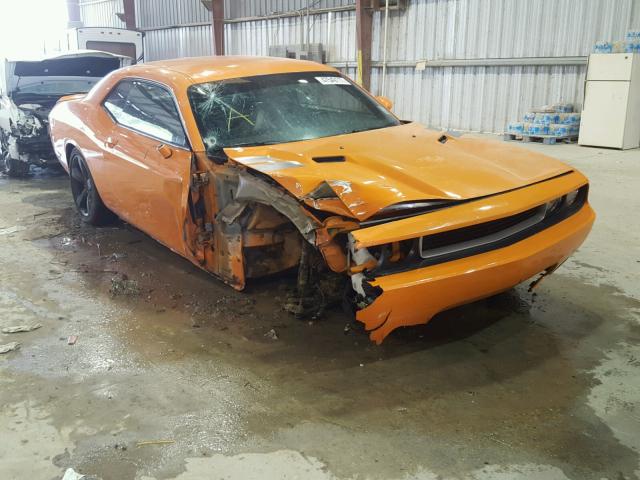 2C3CDYAG4EH139387 - 2014 DODGE CHALLENGER ORANGE photo 1