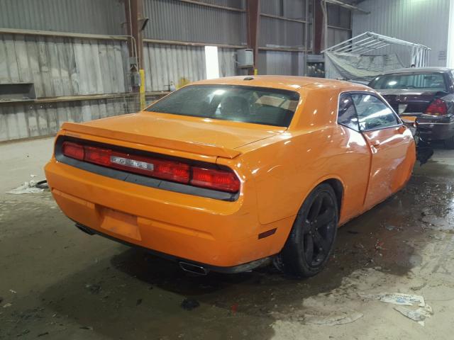 2C3CDYAG4EH139387 - 2014 DODGE CHALLENGER ORANGE photo 4