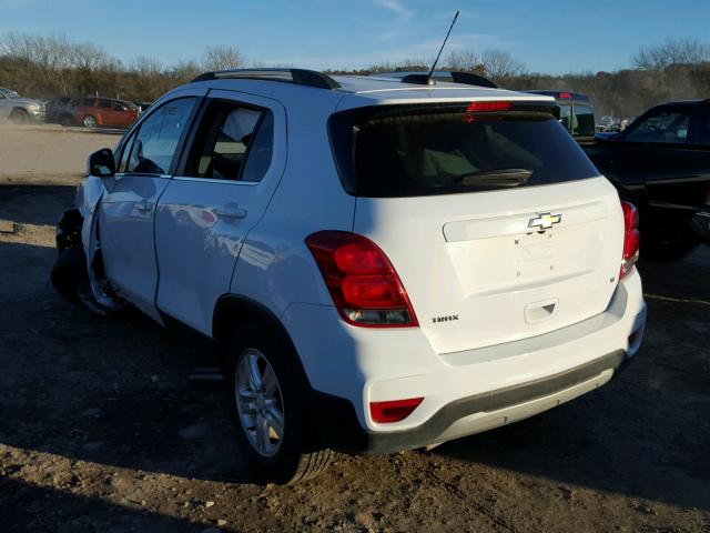 3GNCJLSB0HL162453 - 2017 CHEVROLET TRAX 1LT WHITE photo 3