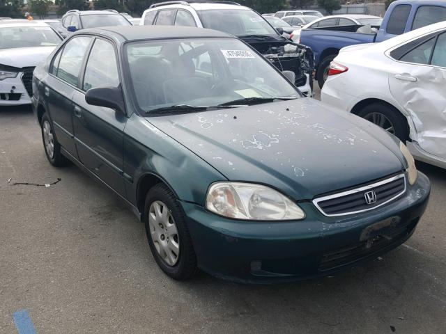 2HGEJ6612YH516164 - 2000 HONDA CIVIC BASE GREEN photo 1