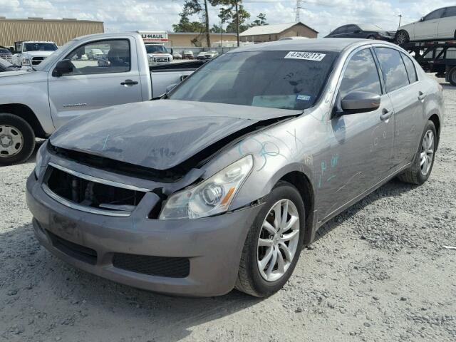 JNKCV61F99M352275 - 2009 INFINITI G37 GRAY photo 2