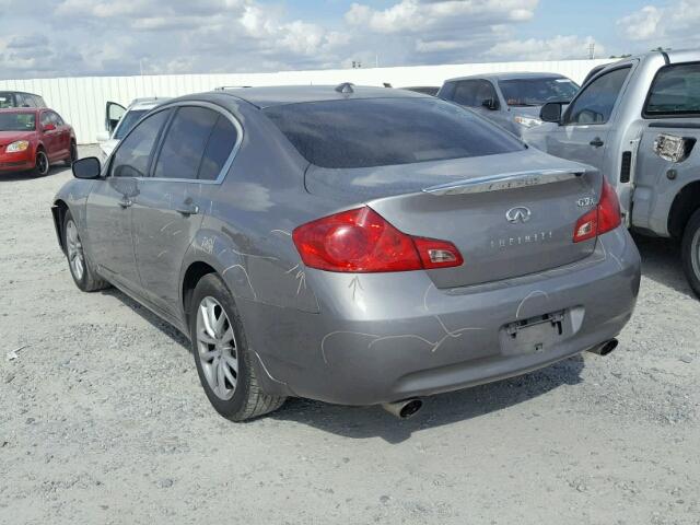 JNKCV61F99M352275 - 2009 INFINITI G37 GRAY photo 3