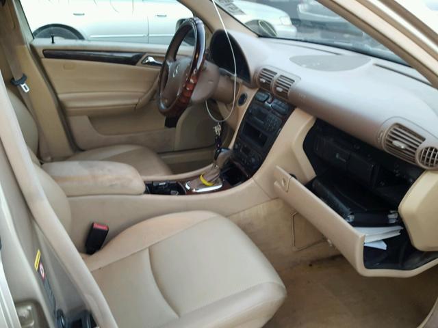 WDBRF64J53F297536 - 2003 MERCEDES-BENZ C 320 TAN photo 5