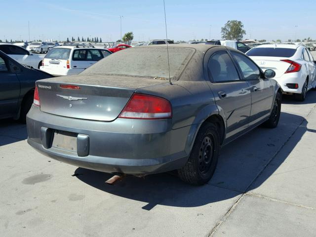 1C3EL46X74N271532 - 2004 CHRYSLER SEBRING LX GREEN photo 4