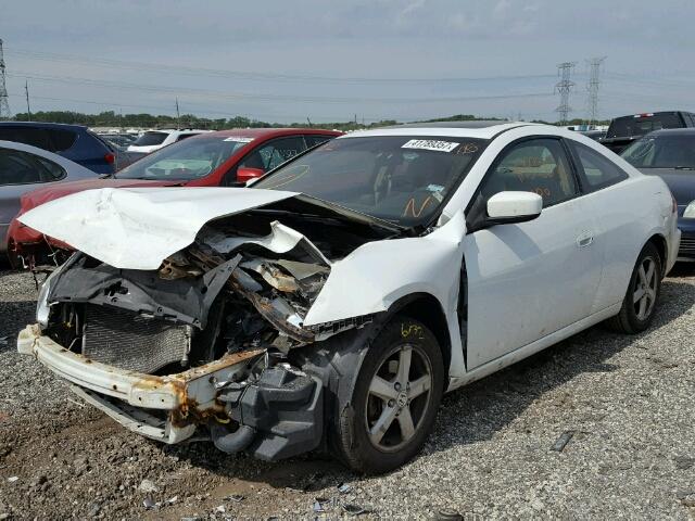 1HGCM72594A018775 - 2004 HONDA ACCORD EX WHITE photo 2