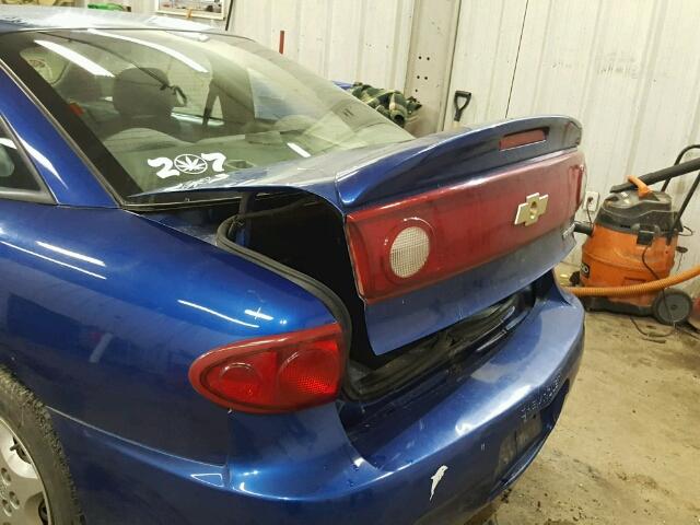 1G1JC12F047372804 - 2004 CHEVROLET CAVALIER BLUE photo 9