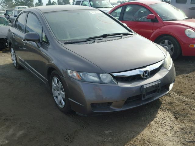 19XFA16569E048350 - 2009 HONDA CIVIC LX BROWN photo 1