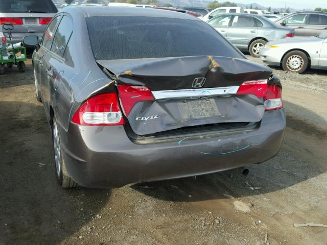 19XFA16569E048350 - 2009 HONDA CIVIC LX BROWN photo 9