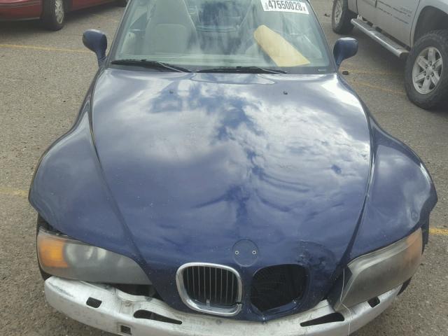 4USCH9334XLF79855 - 1999 BMW Z3 2.3 BLUE photo 7