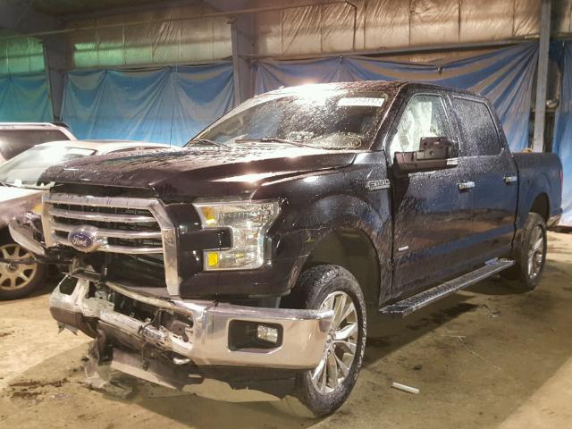 1FTEW1EPXGKD62318 - 2016 FORD F150 SUPER BLACK photo 2