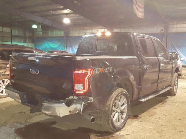 1FTEW1EPXGKD62318 - 2016 FORD F150 SUPER BLACK photo 4