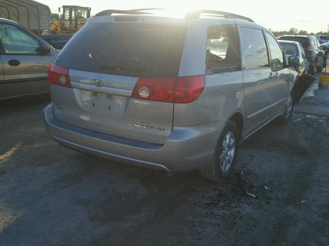 5TDZA22C56S395144 - 2006 TOYOTA SIENNA XLE SILVER photo 4