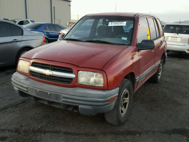 2CNBE13C2Y6930499 - 2000 CHEVROLET TRACKER RED photo 2