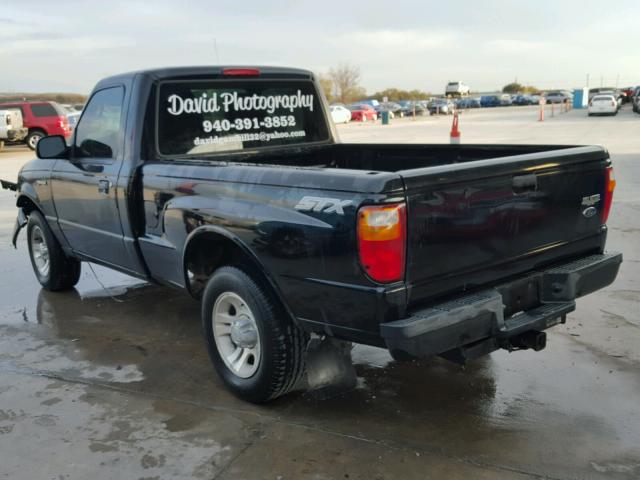 1FTYR10U45PA69144 - 2005 FORD RANGER BLACK photo 3