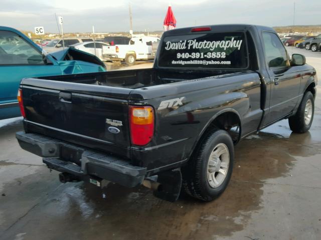 1FTYR10U45PA69144 - 2005 FORD RANGER BLACK photo 4