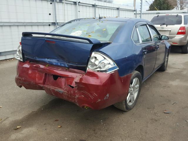 2G1WU581469374949 - 2006 CHEVROLET IMPALA LTZ BLUE photo 4