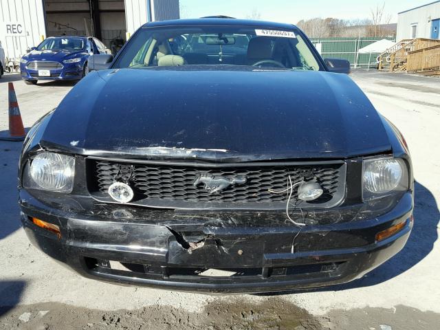 1ZVFT80N875227197 - 2007 FORD MUSTANG BLACK photo 9